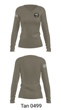 Mendocino County Coastal Sector 79074702 Women's Long Sleeve V-neck Shirt - 39