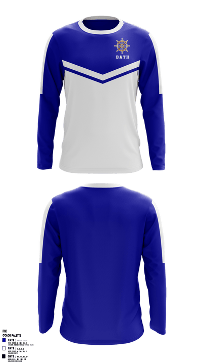 Bath Middle School 64312928 Long Sleeve Performance Shirt - 49