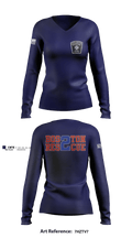 Boston Fire Department 86583184 Women's Long Sleeve V-neck Shirt - 3
