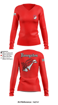 Renegades 84834398 Women's Long Sleeve V-neck Shirt - 8