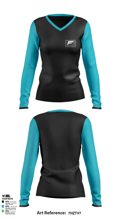 Film Star Cinema 4672956 Women's Long Sleeve V-neck Shirt - 1