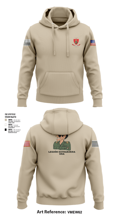 Legión Extranjera USA 37653528 Hoodie - 2