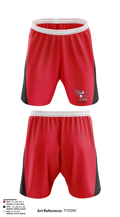 Lodi Jr Flames Football & Cheer 35943137 Athletic Shorts With Pockets - 1
