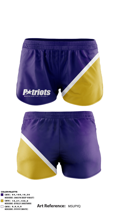 Washington Colony Middle School 55921524 Track Shorts - 2