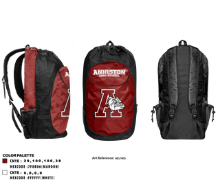 Gear Bag, Anniston High School, Spirit Store, Teamtime, Team time, sublimation, custom sports apparel, team uniforms, spirit wear, spiritwear, sports uniforms, custom shirts, team store, custom team store, fundraiser sports, apparel fundraiser