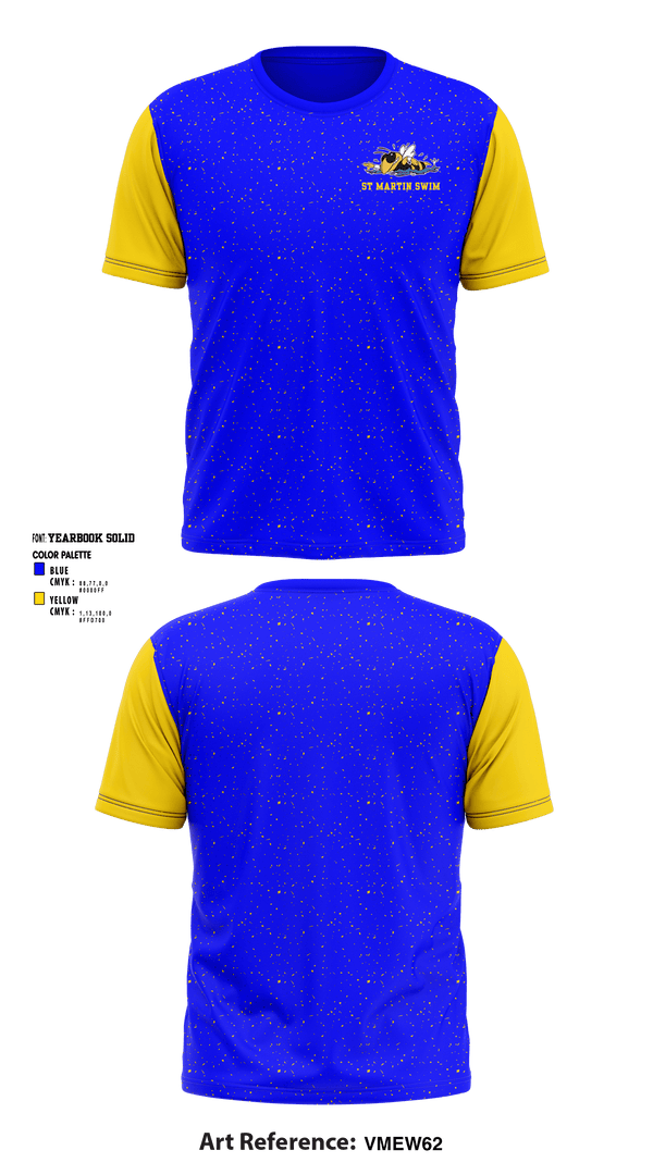 Short Sleeve Performance Shirt, St Martin High School Swimming, Swimming, Teamtime, Team time, sublimation, custom sports apparel, team uniforms, spirit wear, spiritwear, sports uniforms, custom shirts, team store, custom team store, fundraiser sports, apparel fundraiser