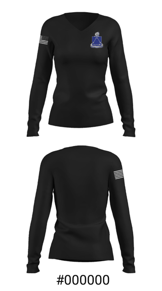 Women's Long Sleeve Vneck Shirt, , National Guard, Teamtime, Team time, sublimation, custom sports apparel, team uniforms, spirit wear, spiritwear, sports uniforms, custom shirts, team store, custom team store, fundraiser sports, apparel fundraiser