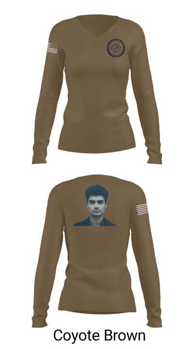 Combat Logistics Regiment 45 33535519 Women's Long Sleeve V-neck Shirt - 43
