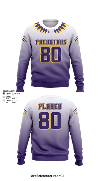 Crew Neck Sweatshirt, San Antonio Predators Basketball, Men's Basketball, Teamtime, Team time, sublimation, custom sports apparel, team uniforms, spirit wear, spiritwear, sports uniforms, custom shirts, team store, custom team store, fundraiser sports, apparel fundraiser