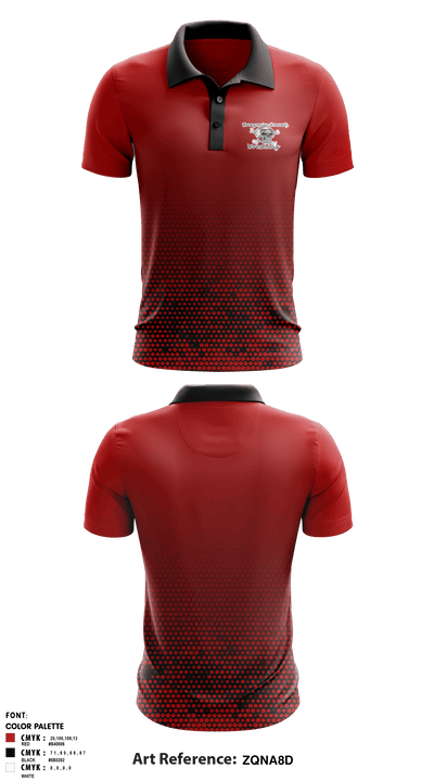 Brazoria County Wrestling 63936891 Short Sleeve Performance Polo - 1