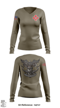 Corpsman 14435090 Women's Long Sleeve V-neck Shirt - 1