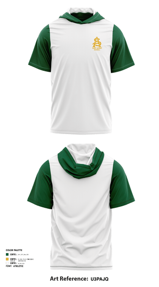 Short Sleeve Performance Shirt with hood, Saint Albert High School Baseball, Baseball, Teamtime, Team time, sublimation, custom sports apparel, team uniforms, spirit wear, spiritwear, sports uniforms, custom shirts, team store, custom team store, fundraiser sports, apparel fundraiser
