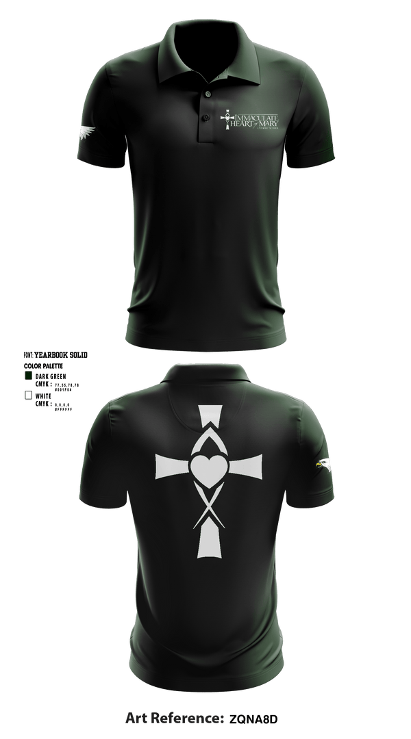 Short Sleeve Performance Polo, Immaculate Heart Of Mary School, Spirit Store, Teamtime, Team time, sublimation, custom sports apparel, team uniforms, spirit wear, spiritwear, sports uniforms, custom shirts, team store, custom team store, fundraiser sports, apparel fundraiser