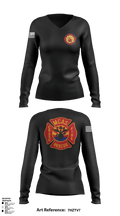 crash rescue 65842008 Women's Long Sleeve V-neck Shirt - 1