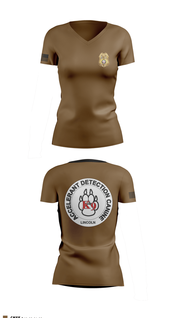 Women's Short Sleeve Vneck Shirt, Stafford County Fire Marshal's Office, Fire Department, Teamtime, Team time, sublimation, custom sports apparel, team uniforms, spirit wear, spiritwear, sports uniforms, custom shirts, team store, custom team store, fundraiser sports, apparel fundraiser