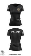 Jacksboro Police Department 19640406 Women's Short Sleeve V-neck Shirt - 3