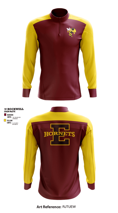 Enumclaw High School 61712627 Quarter Zip Jacket - 1