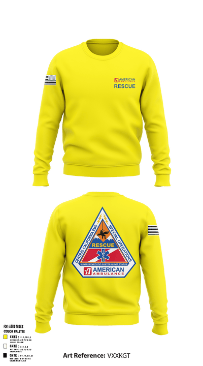 American Ambulance Rescue 49557589 Crew Neck Sweatshirt - 5