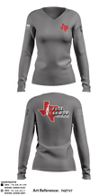 PCSO SRT 52371887 Women's Long Sleeve V-neck Shirt - 2