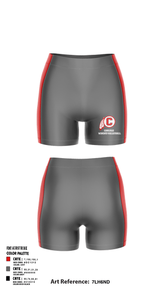Women's Compression Shorts, Carlisle Senior High School Volleyball, Women's Volleyball, Teamtime, Team time, sublimation, custom sports apparel, team uniforms, spirit wear, spiritwear, sports uniforms, custom shirts, team store, custom team store, fundraiser sports, apparel fundraiser