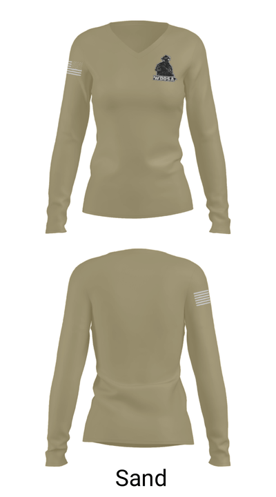 War Dogs of San Andreas 8965184 Women's Long Sleeve V-neck Shirt - 40