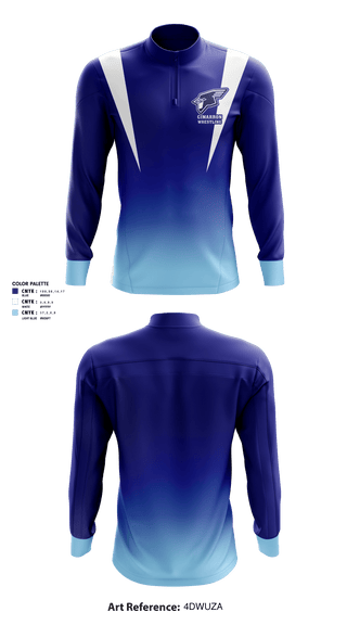 Quarter Zip Jacket, Cimarron High School Wrestling, Wrestling, Teamtime, Team time, sublimation, custom sports apparel, team uniforms, spirit wear, spiritwear, sports uniforms, custom shirts, team store, custom team store, fundraiser sports, apparel fundraiser