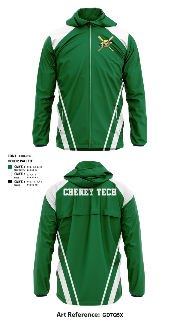 Windbreaker, Cheney Tech, Softball, Teamtime, Team time, sublimation, custom sports apparel, team uniforms, spirit wear, spiritwear, sports uniforms, custom shirts, team store, custom team store, fundraiser sports, apparel fundraiser