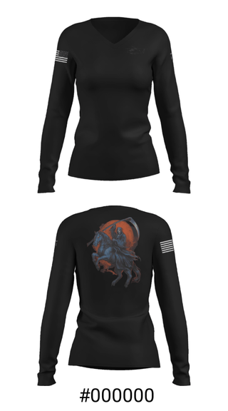 Women's Long Sleeve Vneck Shirt, , Army, Teamtime, Team time, sublimation, custom sports apparel, team uniforms, spirit wear, spiritwear, sports uniforms, custom shirts, team store, custom team store, fundraiser sports, apparel fundraiser