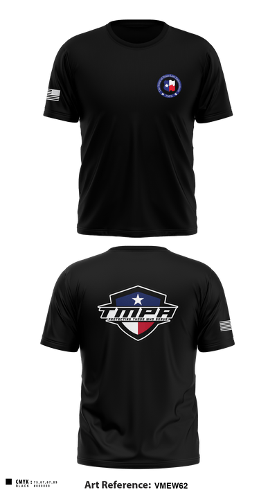 Texas Municipal Police Association 6518461 Short Sleeve Performance Shirt - 1