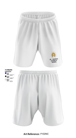 Athletic Shorts With Pockets, St. Theresa Catholic School, Spirit Store, Teamtime, Team time, sublimation, custom sports apparel, team uniforms, spirit wear, spiritwear, sports uniforms, custom shirts, team store, custom team store, fundraiser sports, apparel fundraiser
