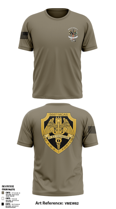 566 MCAS 1040274 Short Sleeve Performance Shirt - 65