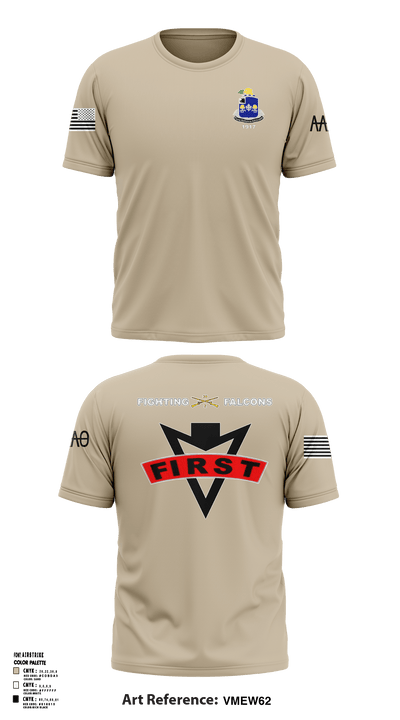 Fighting Falcons 2-39 IN 61217991 Short Sleeve Performance Shirt - 4