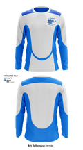 Foothills Area YMCA Swimming 18108135 Long Sleeve Performance Shirt - 1