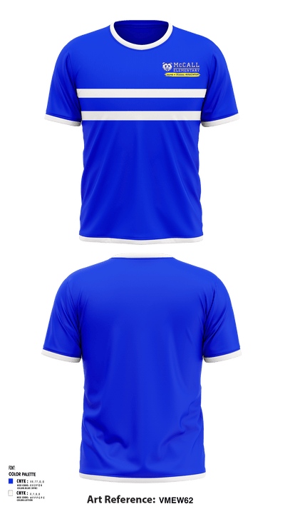 McCall Middle School golf 15496033 Short Sleeve Performance Shirt - 1