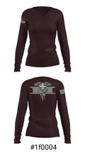 6th Ranger Training Battalion 1649738 Women's Long Sleeve V-neck Shirt - 37