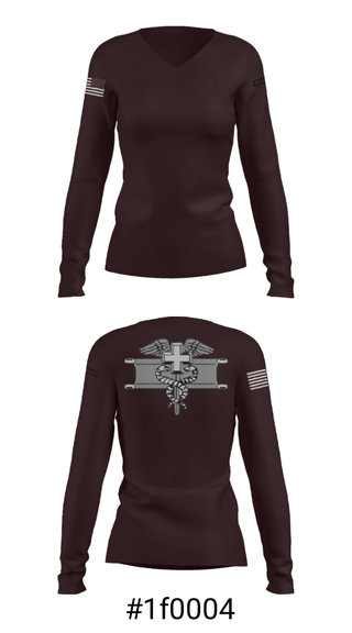 Women's Long Sleeve Vneck Shirt, , Army, Teamtime, Team time, sublimation, custom sports apparel, team uniforms, spirit wear, spiritwear, sports uniforms, custom shirts, team store, custom team store, fundraiser sports, apparel fundraiser