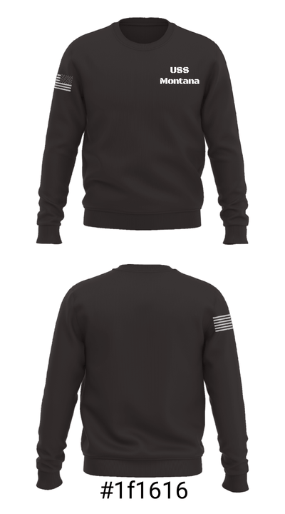 USS Montana 25481522 Crew Neck Sweatshirt - 7