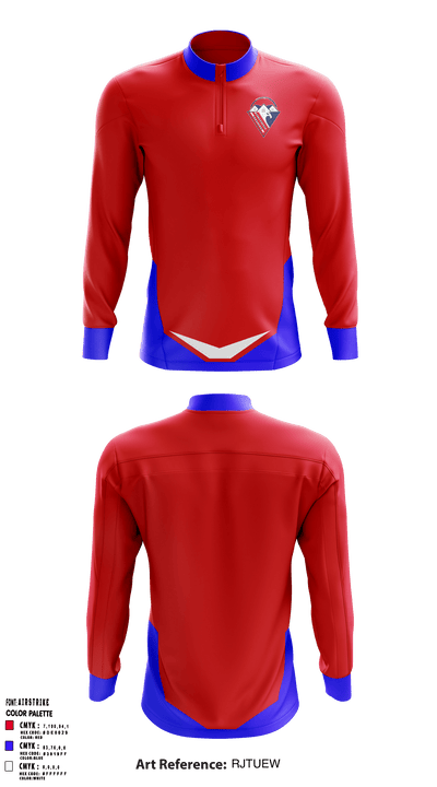 VetVantage Home Services 35667030 Quarter Zip Jacket - 34