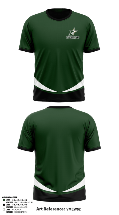 Eastside Stars Hockey 8774333 Short Sleeve Performance Shirt - 1