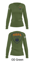 HOPS EMS 88989109 Women's Long Sleeve V-neck Shirt - 40
