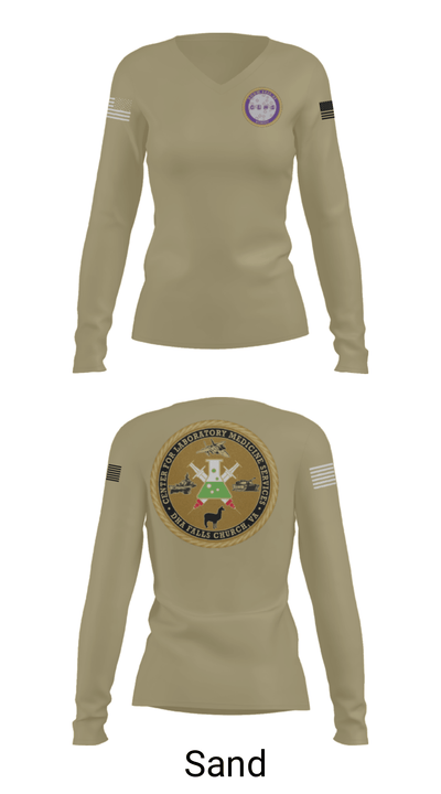 CLMS 3193504 Women's Long Sleeve V-neck Shirt - 41