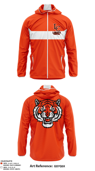 Windbreaker, Liberty Center Middle School, Spirit Store, Teamtime, Team time, sublimation, custom sports apparel, team uniforms, spirit wear, spiritwear, sports uniforms, custom shirts, team store, custom team store, fundraiser sports, apparel fundraiser