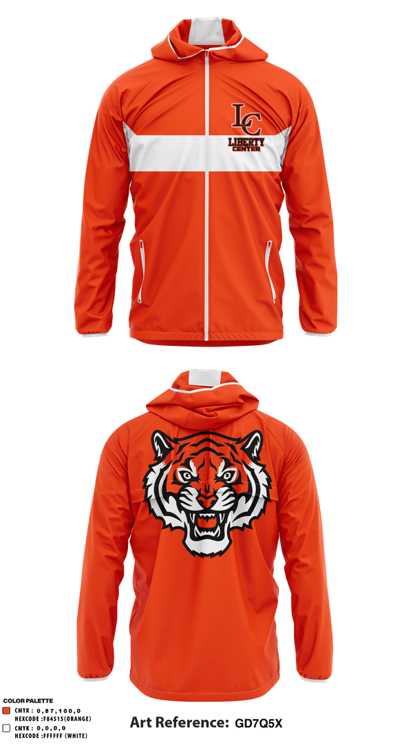 Windbreaker, Liberty Center Middle School, Spirit Store, Teamtime, Team time, sublimation, custom sports apparel, team uniforms, spirit wear, spiritwear, sports uniforms, custom shirts, team store, custom team store, fundraiser sports, apparel fundraiser