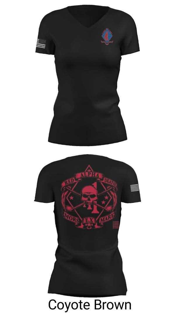 Women's Short Sleeve Vneck Shirt, , Marines, Teamtime, Team time, sublimation, custom sports apparel, team uniforms, spirit wear, spiritwear, sports uniforms, custom shirts, team store, custom team store, fundraiser sports, apparel fundraiser