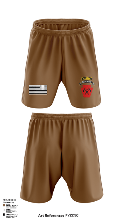 A co 1-111th MTR 82316026 Athletic Shorts With Pockets - 1