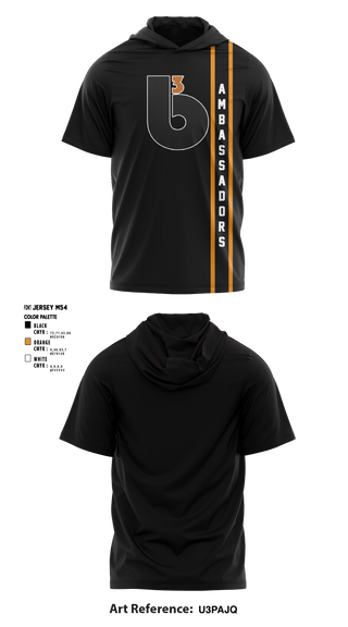 Short Sleeve Shooting Shirt, B3 Ambassadors, Men's Basketball, Teamtime, Team time, sublimation, custom sports apparel, team uniforms, spirit wear, spiritwear, sports uniforms, custom shirts, team store, custom team store, fundraiser sports, apparel fundraiser