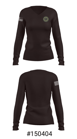 Women's Long Sleeve Vneck Shirt, , Fire Department, Teamtime, Team time, sublimation, custom sports apparel, team uniforms, spirit wear, spiritwear, sports uniforms, custom shirts, team store, custom team store, fundraiser sports, apparel fundraiser