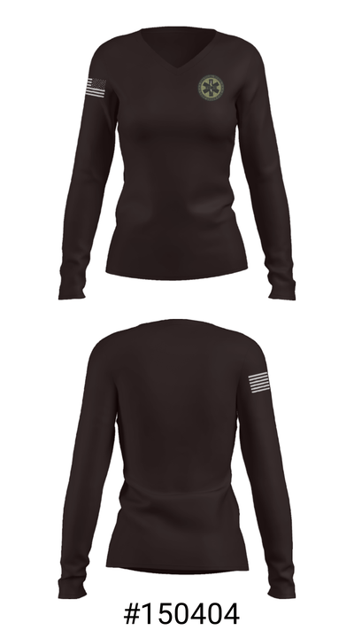 Tactical Rescue EMS 53294374 Women's Long Sleeve V-neck Shirt - 43