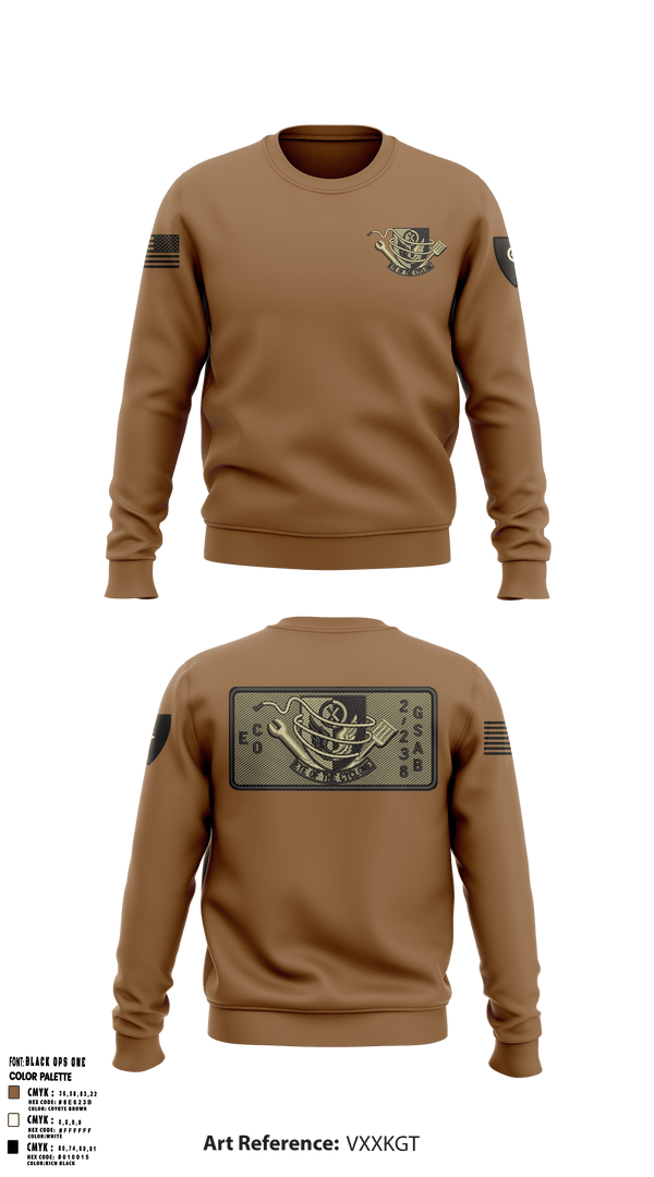 Crew Neck Sweatshirt, 1438th CTC, National Guard, Teamtime, Team time, sublimation, custom sports apparel, team uniforms, spirit wear, spiritwear, sports uniforms, custom shirts, team store, custom team store, fundraiser sports, apparel fundraiser