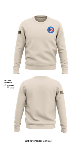 Crew Neck Sweatshirt, JIATF-South, Air Force, Teamtime, Team time, sublimation, custom sports apparel, team uniforms, spirit wear, spiritwear, sports uniforms, custom shirts, team store, custom team store, fundraiser sports, apparel fundraiser